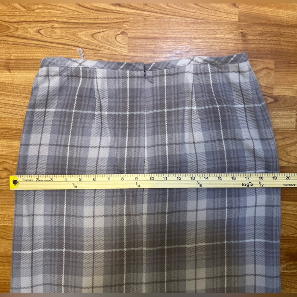 Norton McNaughton Charcoal Checkered Skirt - Picture 9 of 9